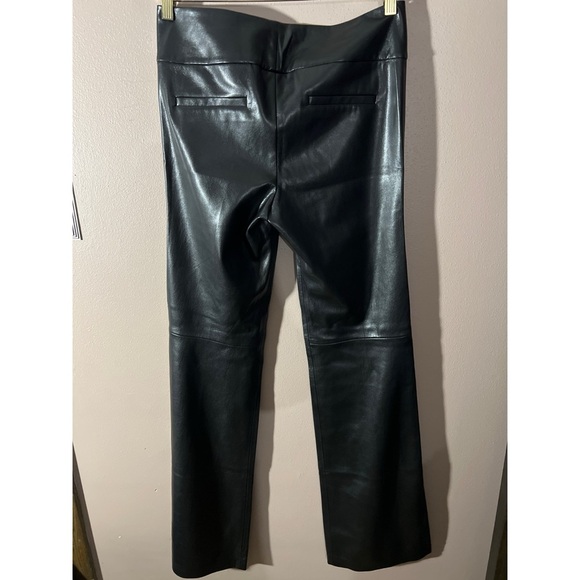 Alice + Olivia Black Faux Leather Pants nwt - Picture 2 of 4